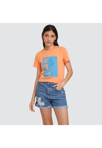 Short Mujer Ostu  Azul Algodón 40190176-5787