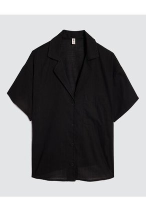 Camisa Para Mujer Manga Corta Color Negro Marca Ostu #40010207