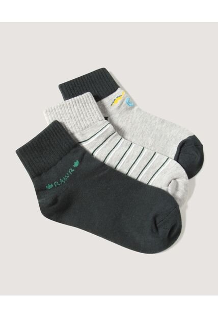 Medias Infantil Niño Talonera Color Gris Marca Ostu #80980087