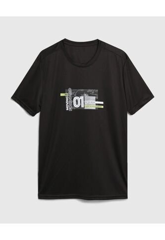 Camiseta Para Hombre Manga Corta Color Negro Marca Ostu #60090972 Ostu