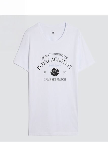 Camiseta Para Hombre Manga Corta Color Blanco Marca Ostu #60091553