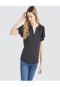 Blusa Para Mujer Manga Corta Color Negro Marca Ostu #40120689 de Ostu