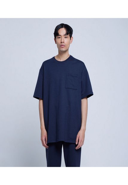 Camiseta Para Hombre Manga Corta Color Azul  Marca Ostu #60091186