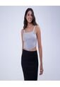 Top Para Mujer Top Color Gris  Marca Ostu #40220335 de Ostu