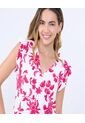 Blusa Para Mujer Manga Corta Color Purpura Marca Ostu #40121105 de Ostu