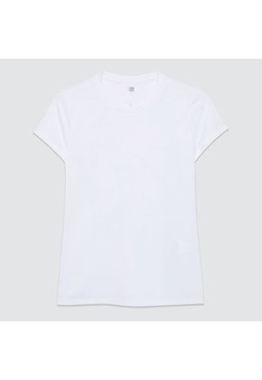 Camiseta Para Mujer Manga Corta Cuello Redondo Color Blanco Marca Ostu #40091735