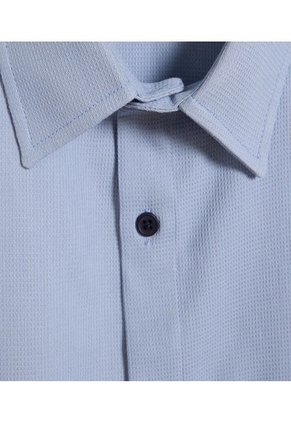 Camisa Para Hombre Manga Corta Sin Bolsillo Color Azul  Marca Ostu #60010700