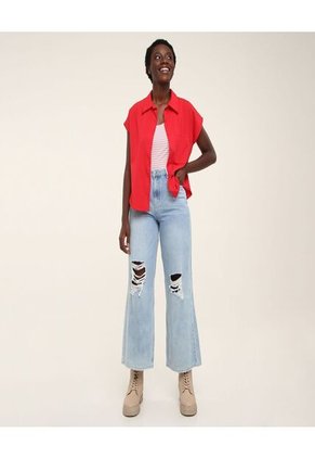 Top Para Mujer Cuello Redondo Color Rosado Marca Ostu #40220257