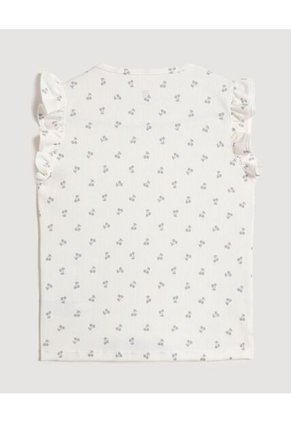 Camiseta Infantil Niña Manga Sisa Cuello Redondo Color Crema Marca Ostu #90090334