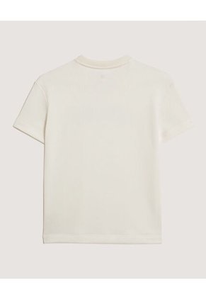 Camiseta Infantil Niño Manga Corta Cuello Redondo Color Crema Marca Ostu #80090314