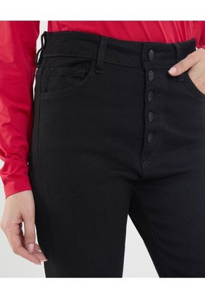 Jean Para Mujer Crop Flare Color Negro Marca Ostu #40160571