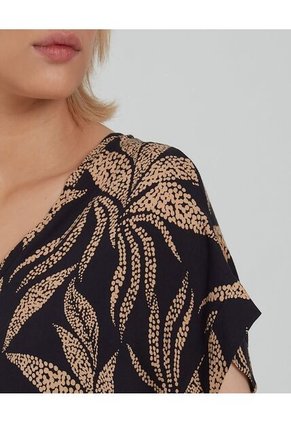 Blusa Para Mujer Manga Corta Color Negro Marca Ostu #40120893