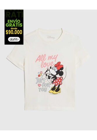 Camiseta Para Niña Minnie Mouse  De Infantil Niña #90090284 Ostu