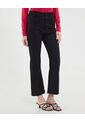 Jean Para Mujer Crop Flare Color Negro Marca Ostu #40160571 de Ostu