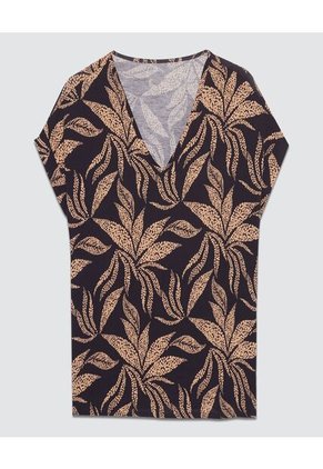 Blusa Para Mujer Manga Corta Color Negro Marca Ostu #40120893