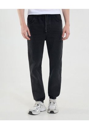 Jean Para Hombre Jogger Color Negro Marca Ostu #60160436