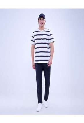 Camiseta Para Hombre Manga Corta Color Crema Marca Ostu #60091403