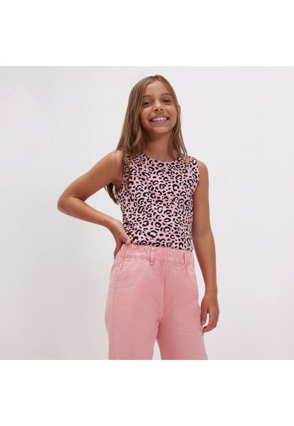 Camiseta Para Niña Manga Sisa Color Rosado  Marca Ostu #90090176