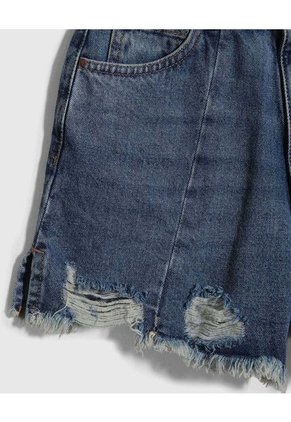 Short Para Mujer  Color Azul Medio Marca Ostu #40190303