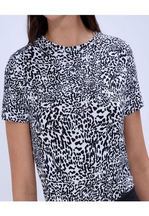 Camiseta Para Mujer Manga Corta Color Negro Marca Ostu #40092228