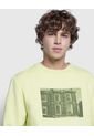 Buzo Para Hombre Cuello Redondo Color Verde Neon Marca Ostu #60060269 de Ostu