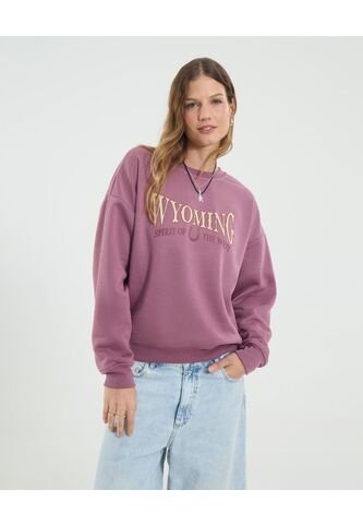 Buzo Para Mujer Cuello Redondo Color Morado Marca Ostu #40060475 Ostu