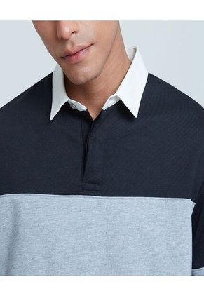 Polo Para Hombre Cuello Maquina Sin Bolsillo Color Negro Marca Ostu #60110586