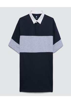 Polo Para Hombre Cuello Maquina Sin Bolsillo Color Negro Marca Ostu #60110586