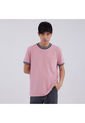 Camiseta Hombre Ostu M/C Rosa Poliéster de Ostu