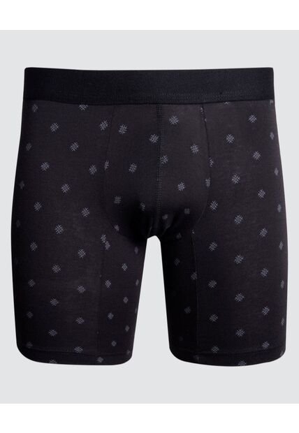 Boxer Para Hombre Filete Medio Algodón Color Negro Marca Ostu #60000415