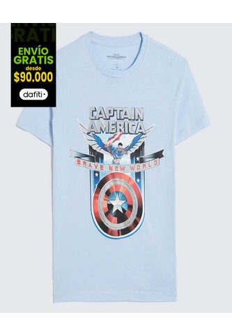 Camiseta Para Niño Capitán América  Infantil Niño #80090261 Ostu