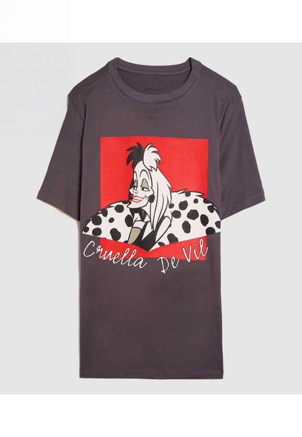 Camiseta Para Mujer Manga Corta Color Gris Oscuro Marca Ostu #40092352