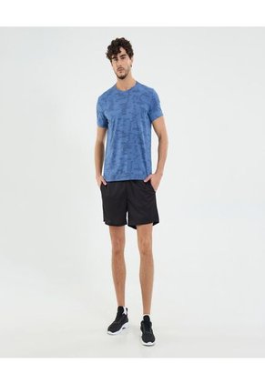 Camiseta Para Hombre Manga Corta Cuello Redondo Color Azul Marca Ostu #60091656