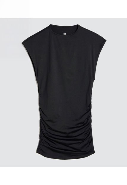 Camiseta Para Mujer Manga Corta Color Negro Marca Ostu #40092294