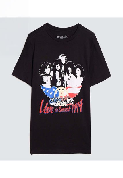 Camiseta Para Mujer Manga Corta Cuello Redondo Color Negro Marca Ostu #40092356