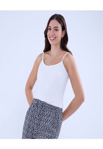 Top Para Mujer Top Color Crema Marca Ostu #40220380