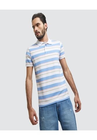 Polo Hombre Ostu  Blanco Poliéster 60110477-1259 Ostu