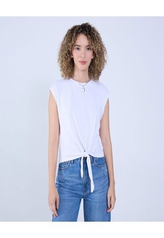 Camiseta Para Mujer Manga Sisa Color Blanco Marca Ostu #40092322 Ostu