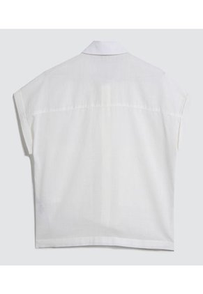 Camisa Para Mujer Manga Corta Color Crema Marca Ostu #40010193