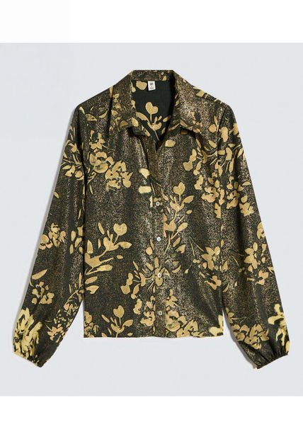 Camisa Para Mujer Manga Larga Color Verde  Marca Ostu #40010277