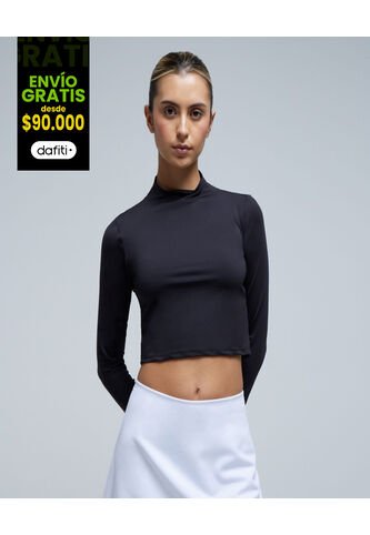 Camiseta Para Mujer Manga Larga Color Negro Marca Ostu #40092093 Ostu