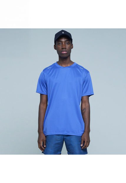 Camiseta Para Hombre Manga Corta Color Azul  Marca Ostu #60091114
