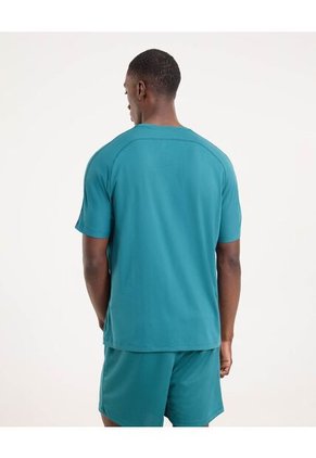 Camiseta Para Hombre Manga Corta Cuello Redondo Color Verde Marca Ostu #60091634