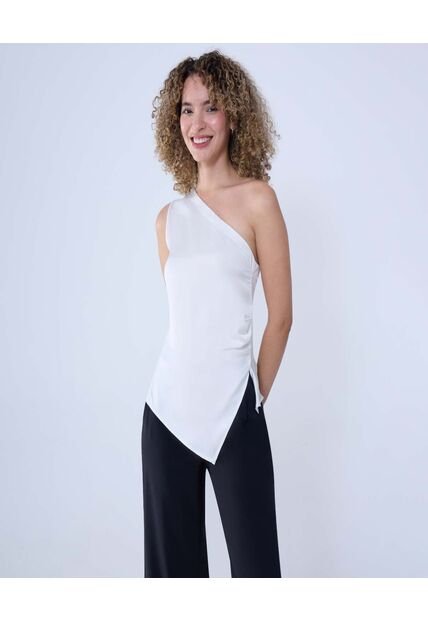 Blusa Para Mujer Manga Sisa Color Marfil Marca Ostu #40121088