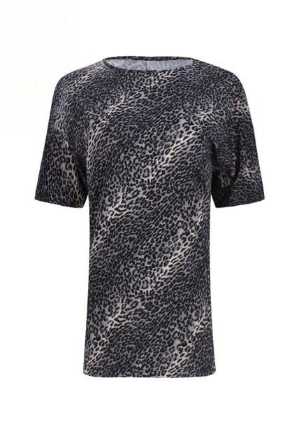 Camiseta Para Mujer Manga Corta Color Negro Marca Ostu #40090829