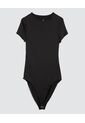 Body Para Mujer Manga Corta Color Negro Marca Ostu #40200155 de Ostu