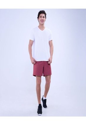 Camiseta Para Hombre Manga Corta Cuello V Color Blanco Marca Ostu #60091493