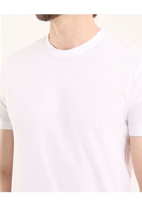 Camiseta Para Hombre Manga Corta Cuello Redondo Color Blanco Marca Ostu #60091684