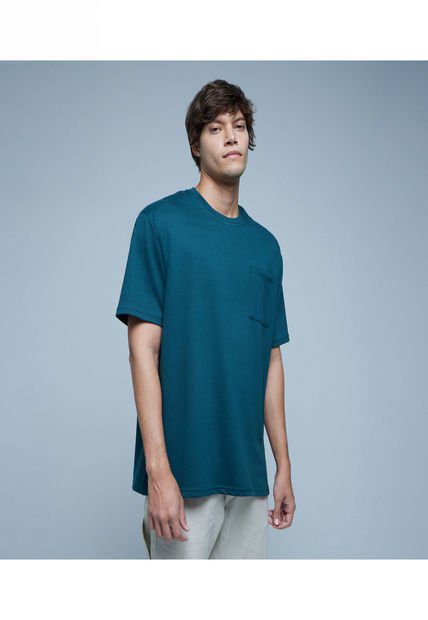 Camiseta Para Hombre Manga Corta Color Verde  Marca Ostu #60091222