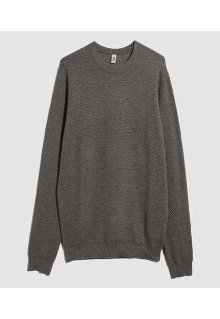 Saco Para Hombre Cuello Redondo Color Gris  Marca Ostu #60330046
